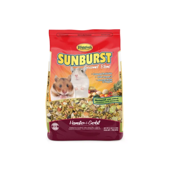 higgins sunburst gourmet hamster and gerbil food