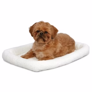 midwest cat & dog carrier bed, white, 24 in